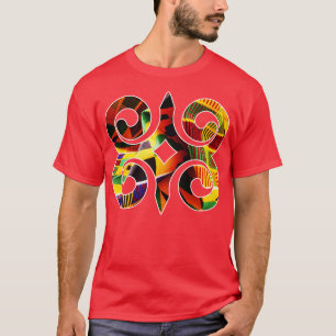 Ghana Akan AdinkraKente Pattern T-Shirt