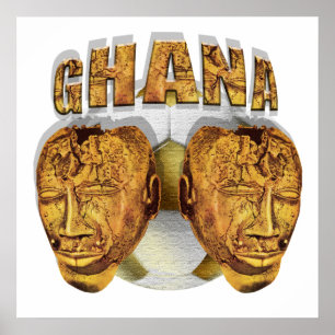 Ghana Ancient soccer football Kofi KolKalli gifts Poster