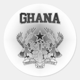 Ghana Coat of Arms Classic Round Sticker