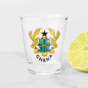 Ghana coat of arms coffee mug shot glass