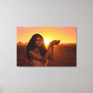 GHANA - COCOA CANVAS PRINT