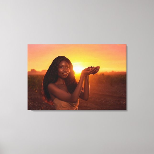 GHANA - COCOA CANVAS PRINT (Front)