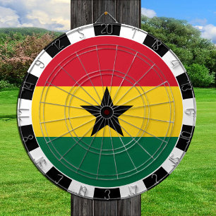 Ghana Dartboard & Ghanaian Flag / game board