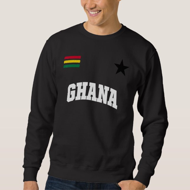 Ghana Fan Ghanaian Flag Pride Sweatshirt (Front)