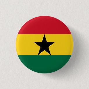 Ghana Flag 3 Cm Round Badge