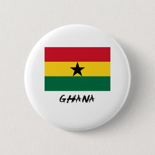 Ghana Flag 6 Cm Round Badge