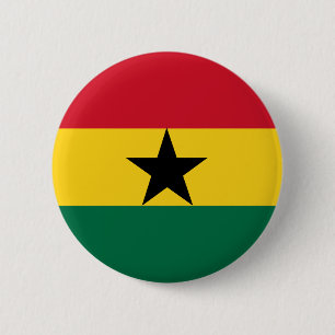 Ghana Flag 6 Cm Round Badge