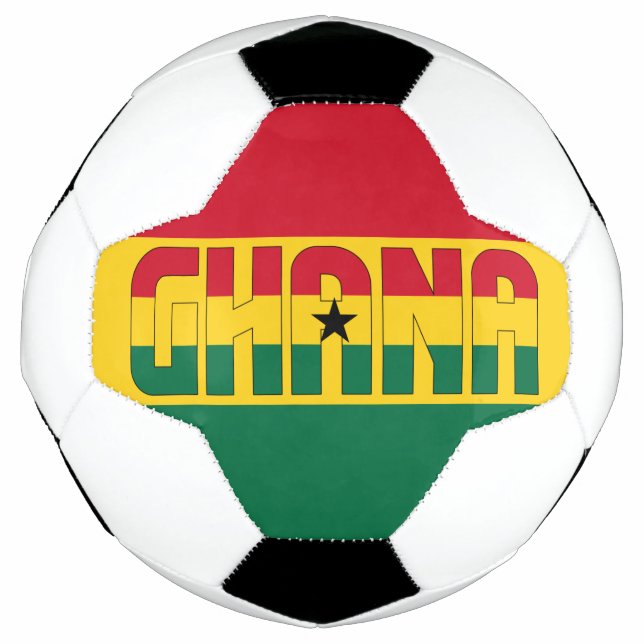 Ghana Flag Adorable Patriotic Soccer Ball (Front)