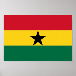 Ghana Flag Africa Poster