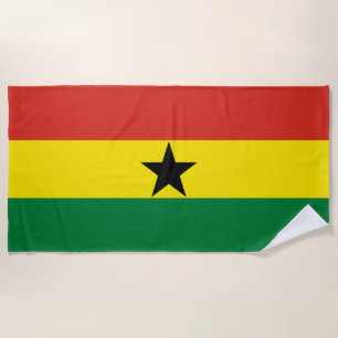 Ghana flag beach towel