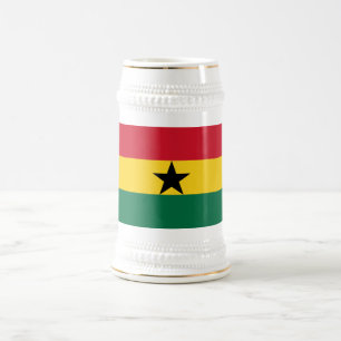 Ghana Flag Beer Stein