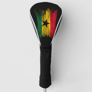 Ghana flag brush stroke, national flag golf head cover