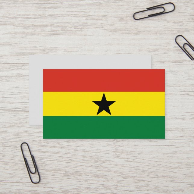 Ghana flag business card (Front/Back In Situ)