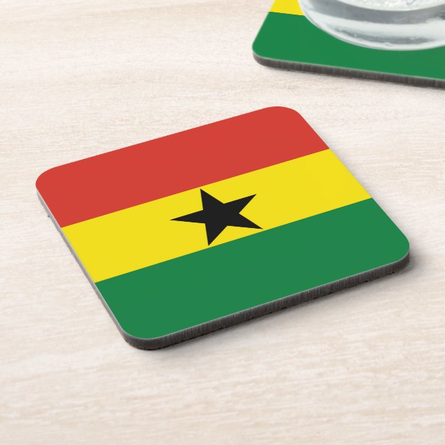 Ghana flag coaster (Left Side)