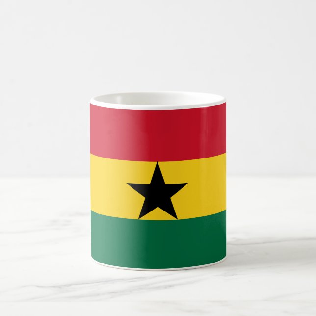 Ghana Flag Coffee Mug (Center)