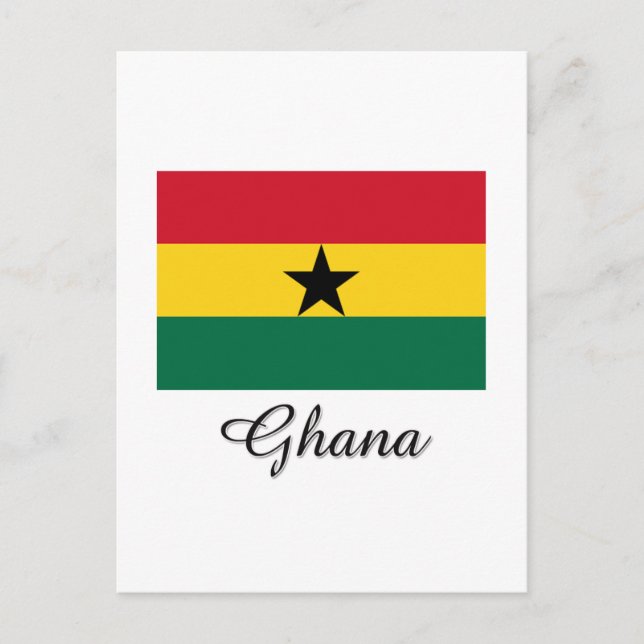 Ghana Flag Design Postcard (Front)