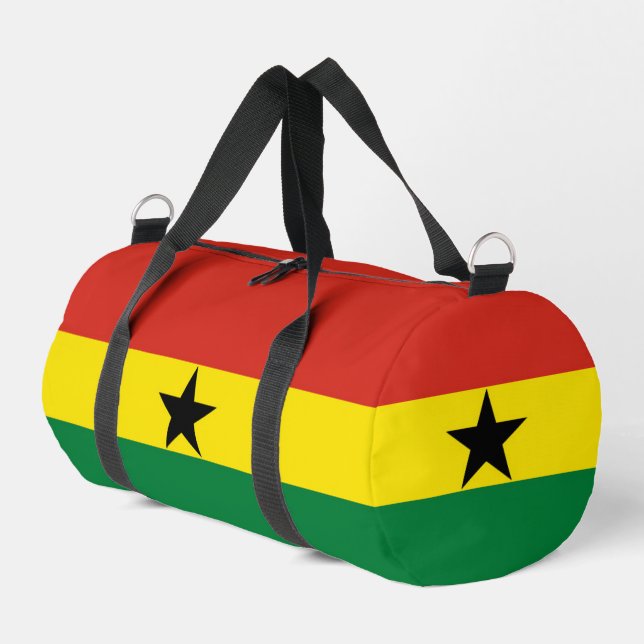 Ghana flag duffle bag (Left Corner)