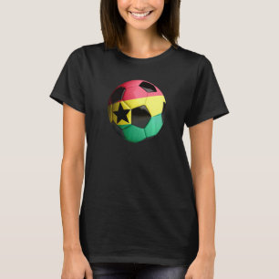 Ghana Flag Football Soccer Ball T-Shirt
