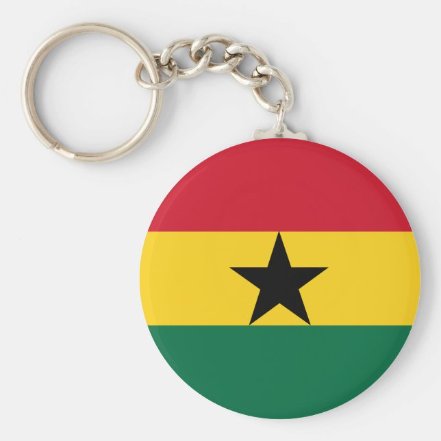 Ghana Flag Key Ring (Front)