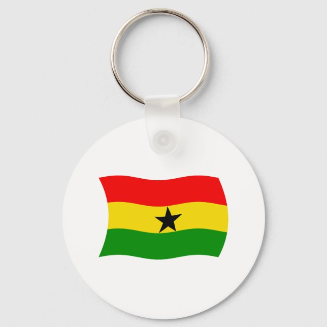Ghana Flag Keychain (Front)
