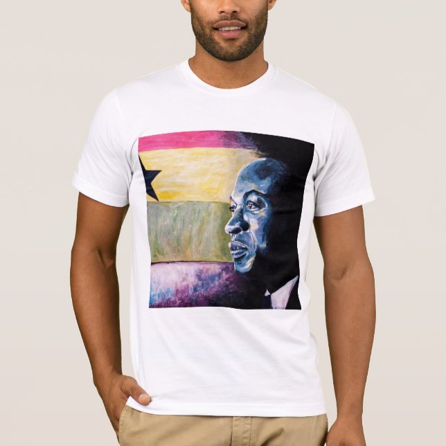 Ghana Flag Kwame Nkrumah T-Shirt (Front)