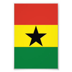 Ghana flag photo print