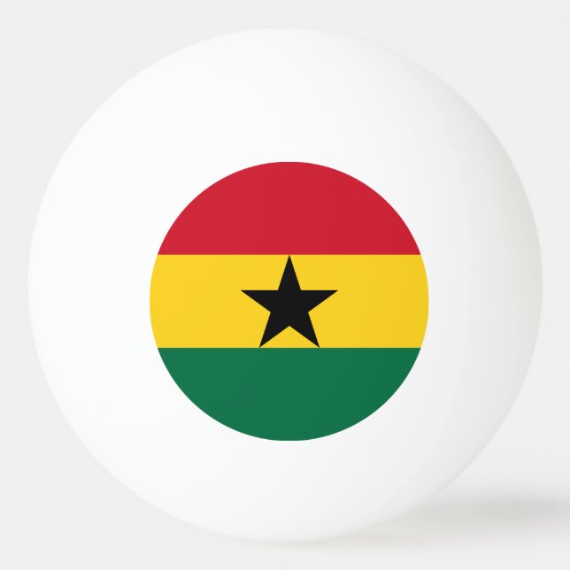 Ghana Flag Ping Pong Ball (Front)
