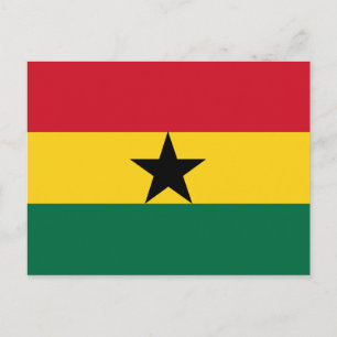 Ghana Flag Postcard