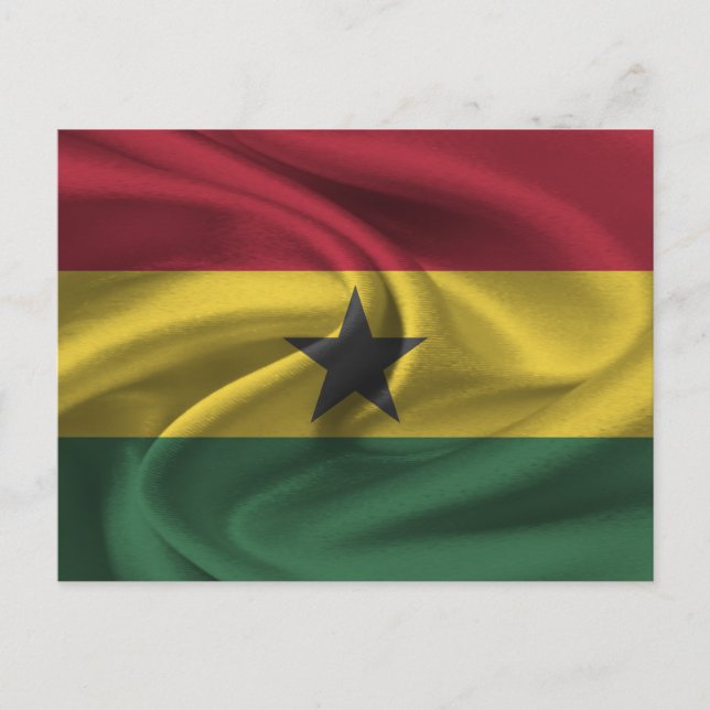  Ghana Flag Postcard (Front)