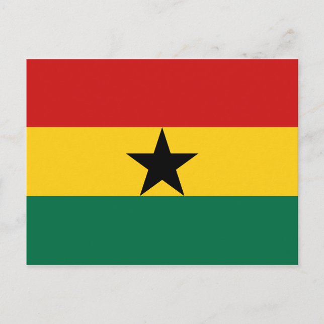 Ghana Flag Postcard (Front)