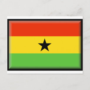 Ghana Flag Postcard