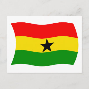 Ghana Flag Postcard