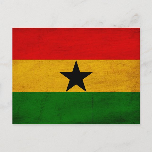 Ghana Flag Postcard (Front)