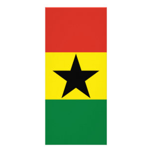Ghana flag rack card