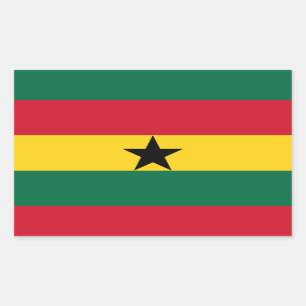 Ghana Flag Rectangular Sticker