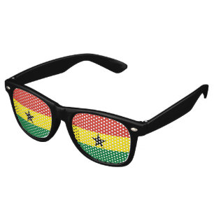 Ghana flag retro sunglasses