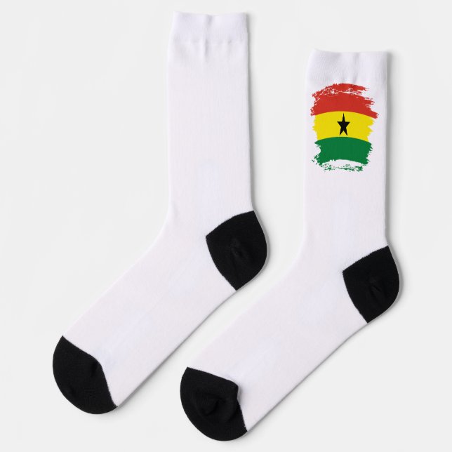 Ghana flag socks (Left)