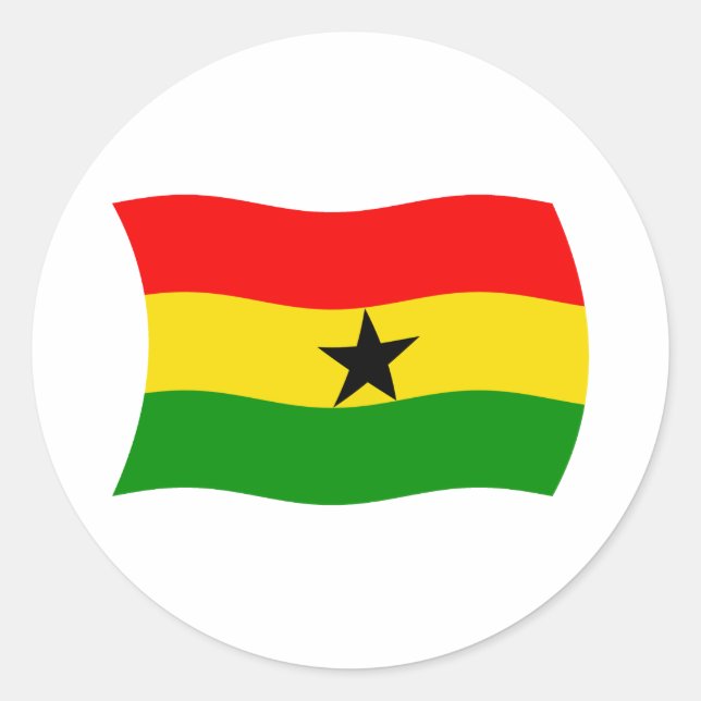 Ghana Flag Sticker (Front)