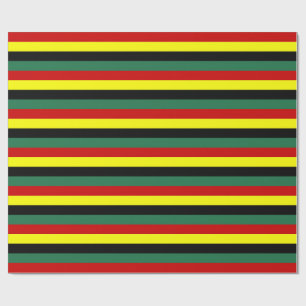 ghana flag stripes country symbol pattern wrapping paper