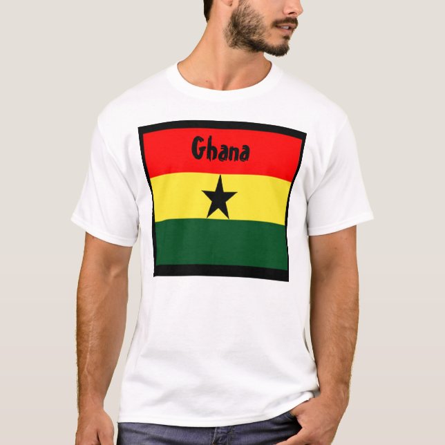 Ghana flag  t-shirts (Front)