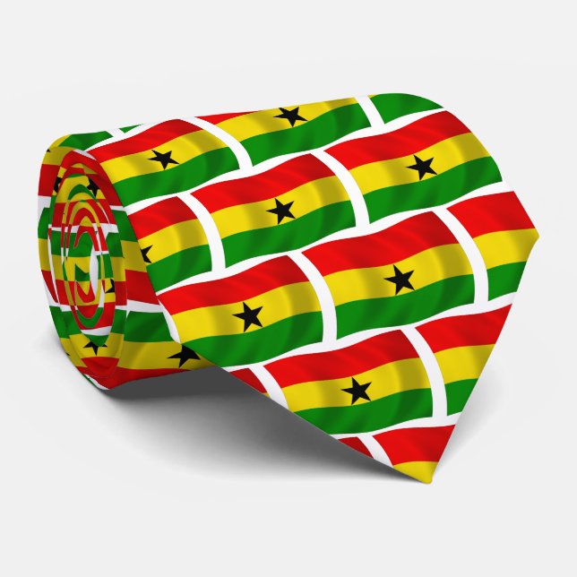Ghana Flag Tie (Rolled)