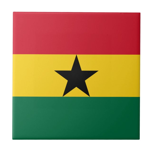 Ghana Flag Tile (Front)