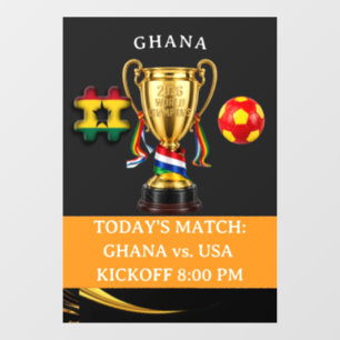 Ghana Football Portable 2026 Global Games Cling