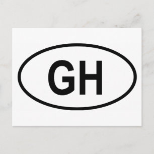 Ghana "GH" Postcard
