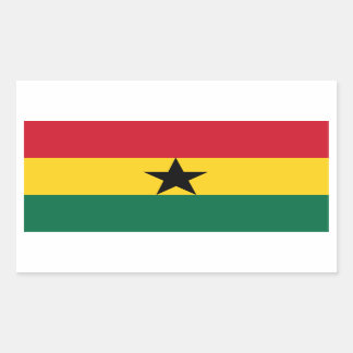 Ghana/Ghanaian Flag Rectangular Sticker