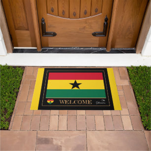 Ghana & Ghanian Flag house mats /sports Welcome