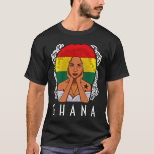 Ghana Girl Ghanaian Flag Merchandise T-Shirt