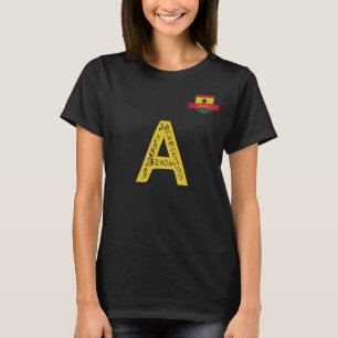Ghana Human-Flag Letter A Ghana (green) T-Shirt