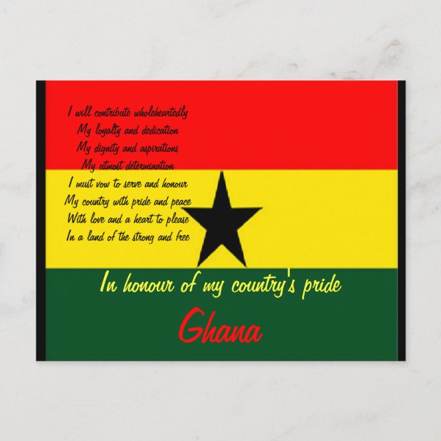Ghana pride postcards (Front)
