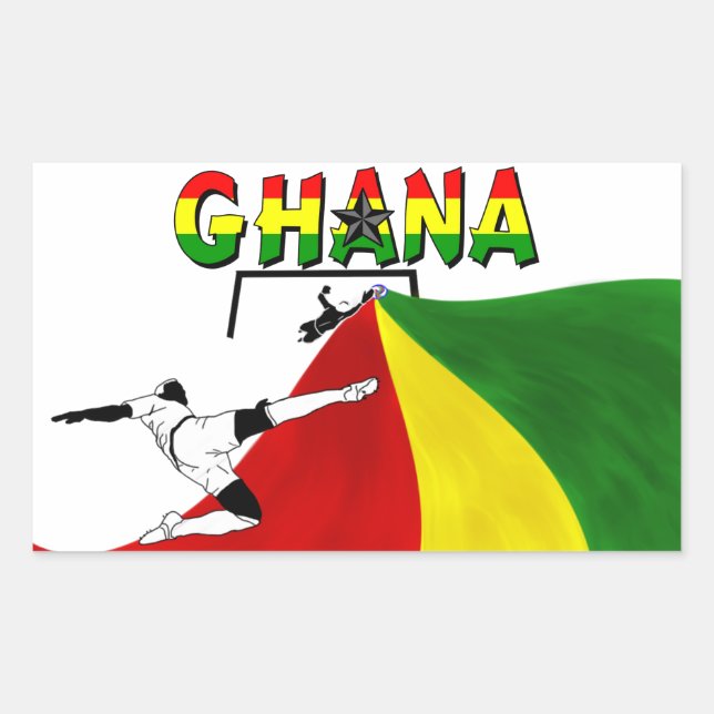 Ghana Rectangular Sticker (Front)
